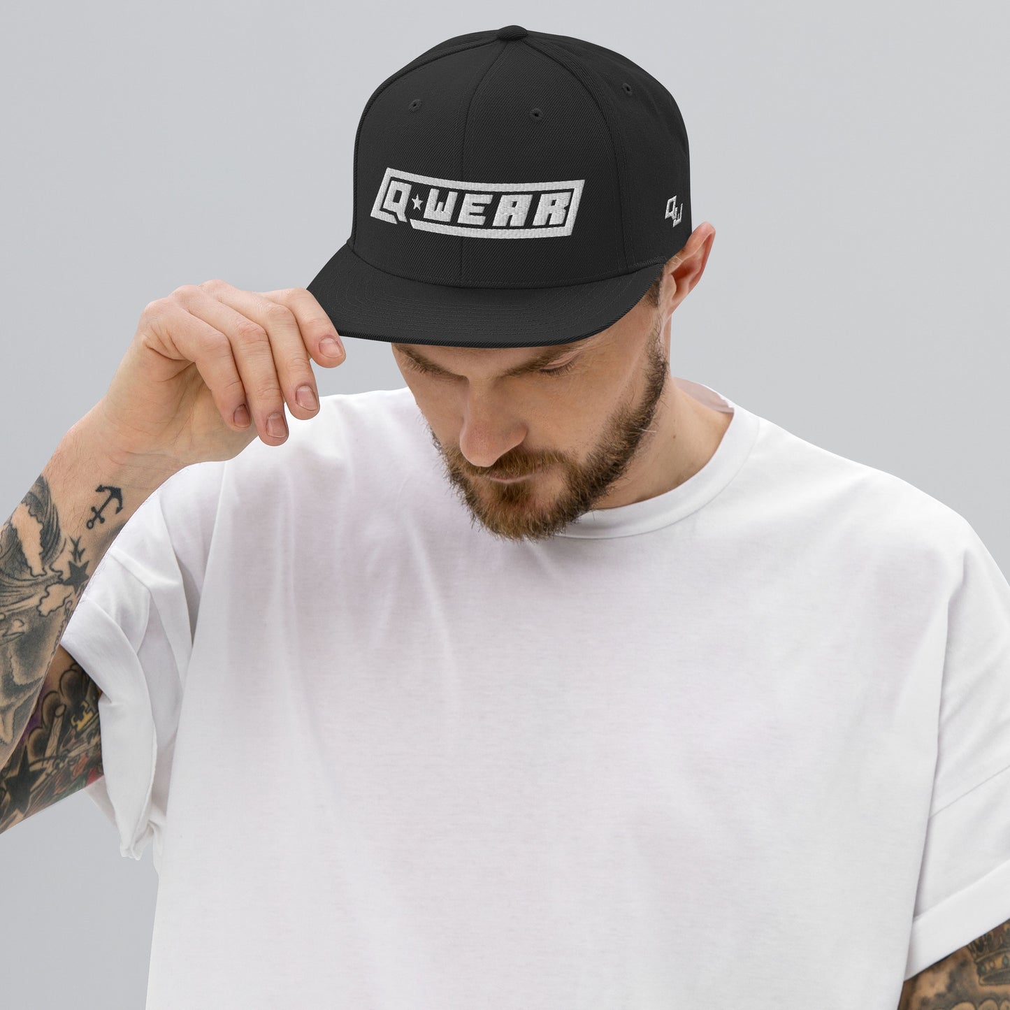 Q Wear Logo Snapback Hat