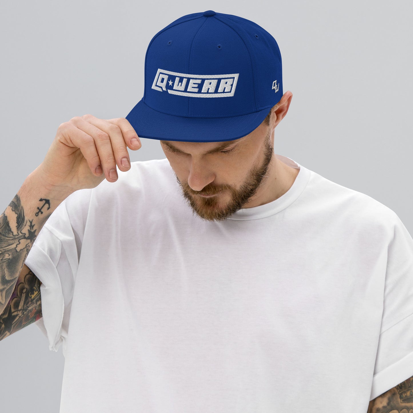 Q Wear Logo Snapback Hat