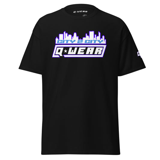 City 2 City T-Shirt (White/Light Blue/Purple)