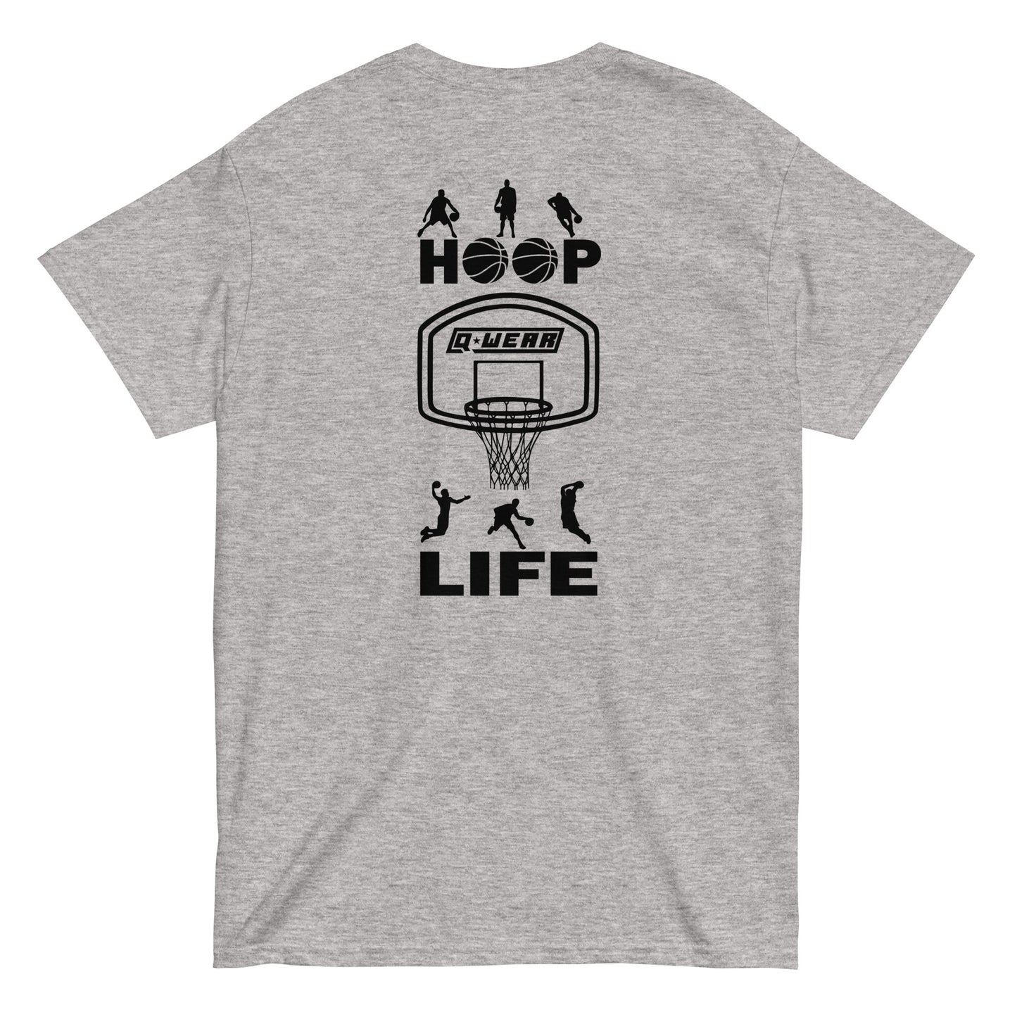 Q Wear Hoop Life T-shirt (Black Logo)