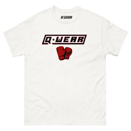 Q Wear Boxing Gloves T-Shirt (Black Logo)